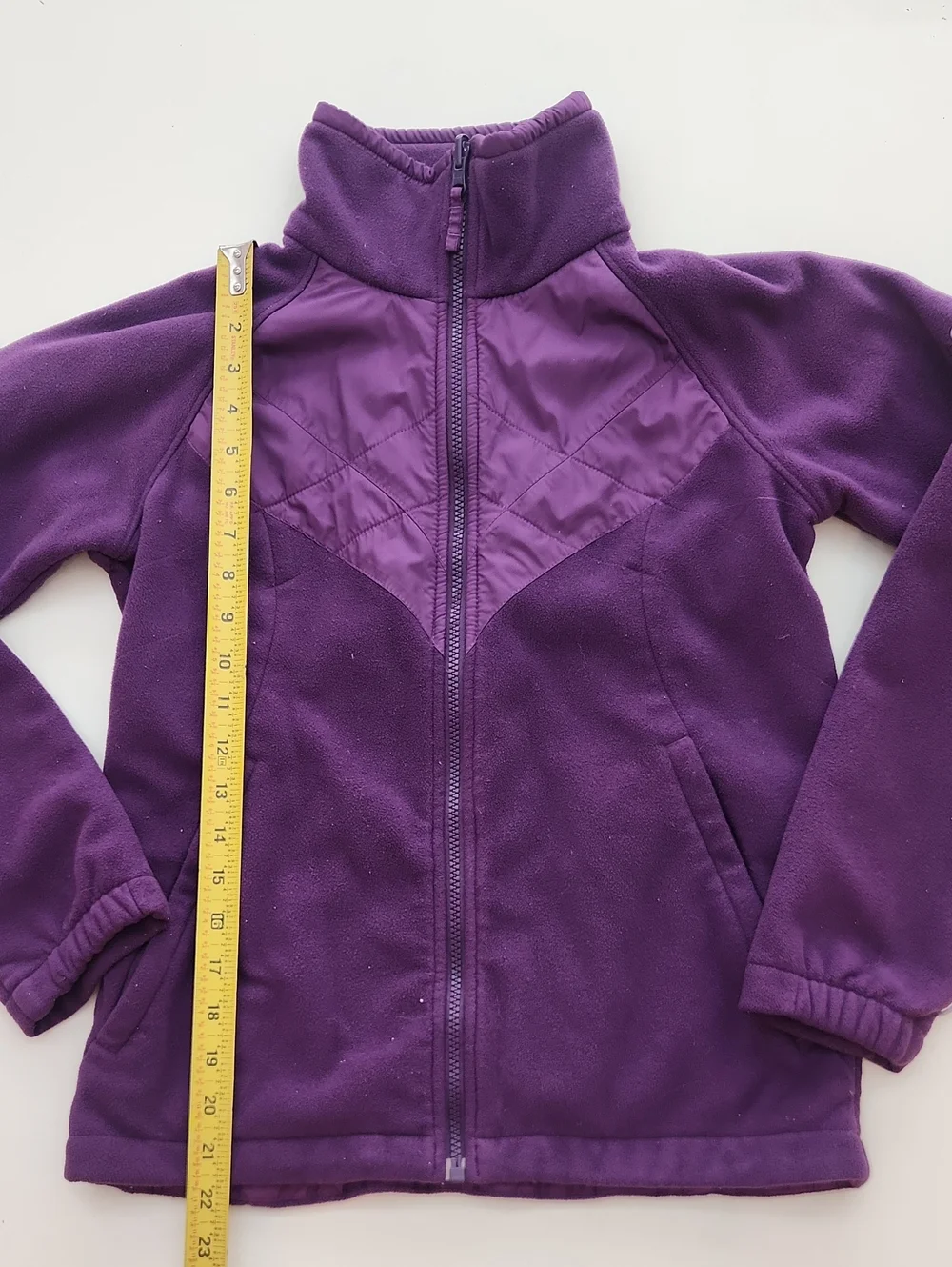 Columbia Interchange Fleece Zip Up Jacket Purple 14 16